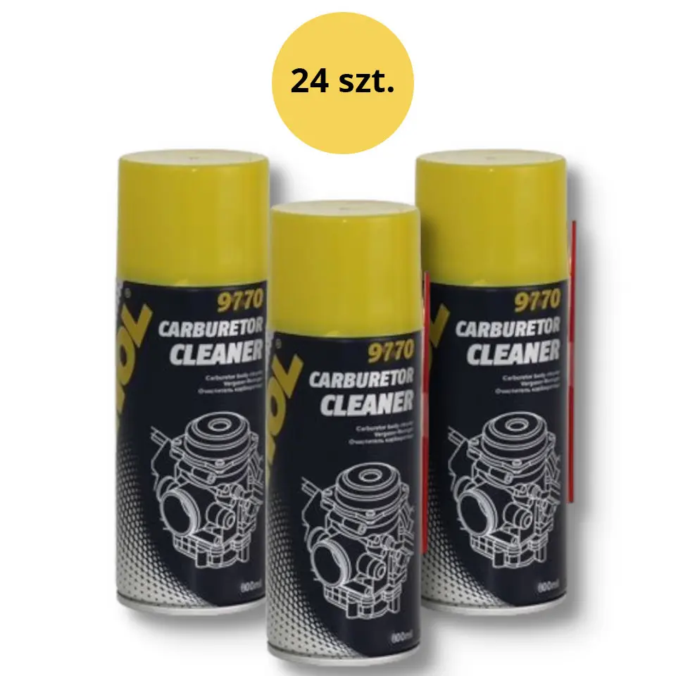 MANNOL CARBURETOR CLEANER sprej na čištění karburátoru 600 ML (9770) (24) karton 24 kusů (set) (MANNOL CARBURETOR CLEANER sprej na čištění)