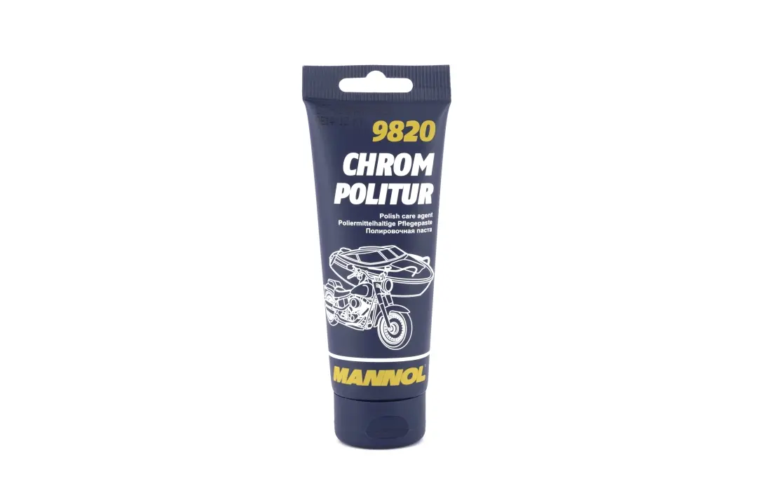 MANNOL CHROM POLITUR 100ml pasta na čištění a údržbu chromu (9820) (80) ( )
