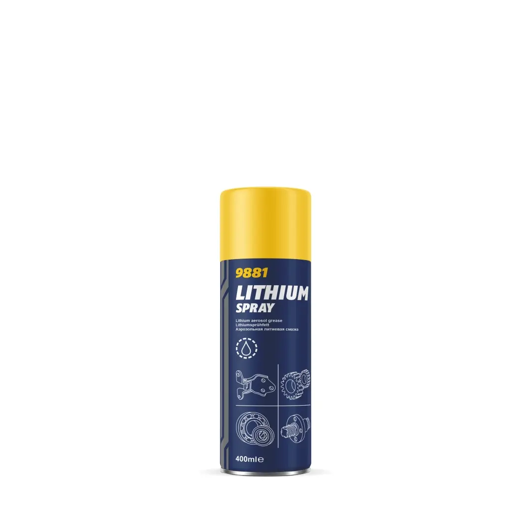 MANNOL LITHIUM SPRAY lithiové mazivo ve spreji 400 ml (9881) (12) (MANNOL LITHIUM SPRAY lithiové mazivo ve spreji 400 ml (9881) (12))