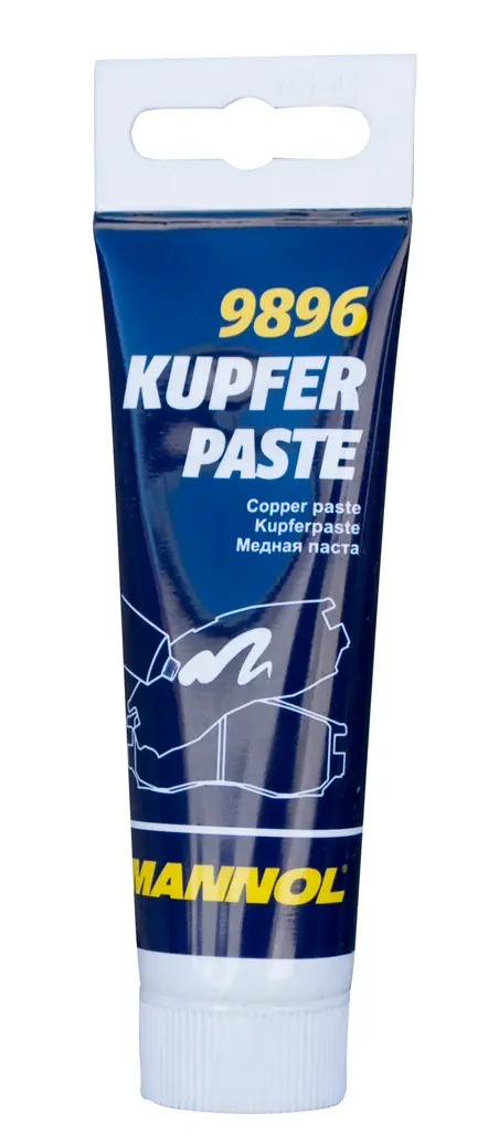 MANNOL KUPFER PASTE 50G měděná pasta (měděné mazivo) (+1100 ST.C) tuba (není určeno pro ložiska) (9896) (24) (MANNOL KUPFER PASTE 50G měděná pasta)