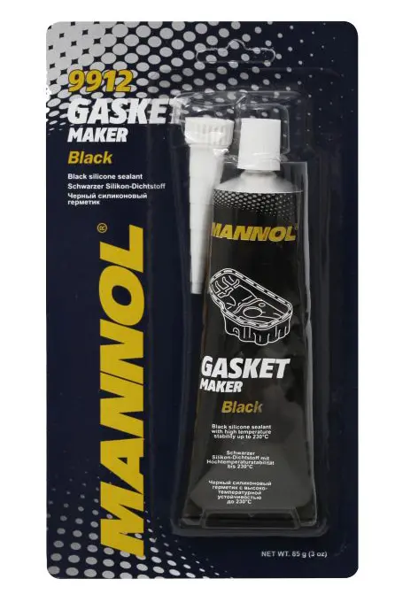 MANNOL GASKET MAKER - těsnící silikon - barva černá 85G (nahrazuje těsnění) (9912) (144) ( )