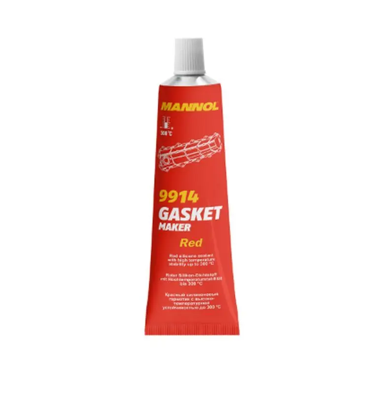 MANNOL GASKET MAKER - těsnící silikon - barva červená 85 g (nahrazuje těsnění) (9914) (144) ( )