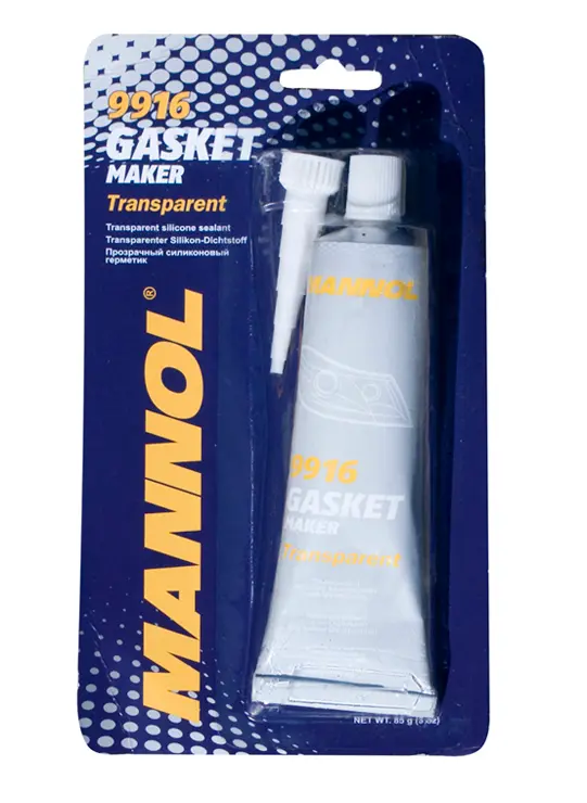MANNOL GASKET MAKER - těsnící silikon - barva bezbarvá 85G (9916) (144) ( )