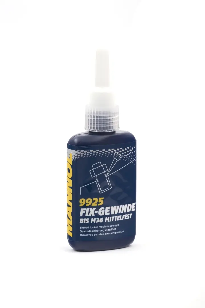 MANNOL FIX-GEWINDE MITTELFEST - lepidlo na závity, modré, střední pevnost 50ML (9925) ( )
