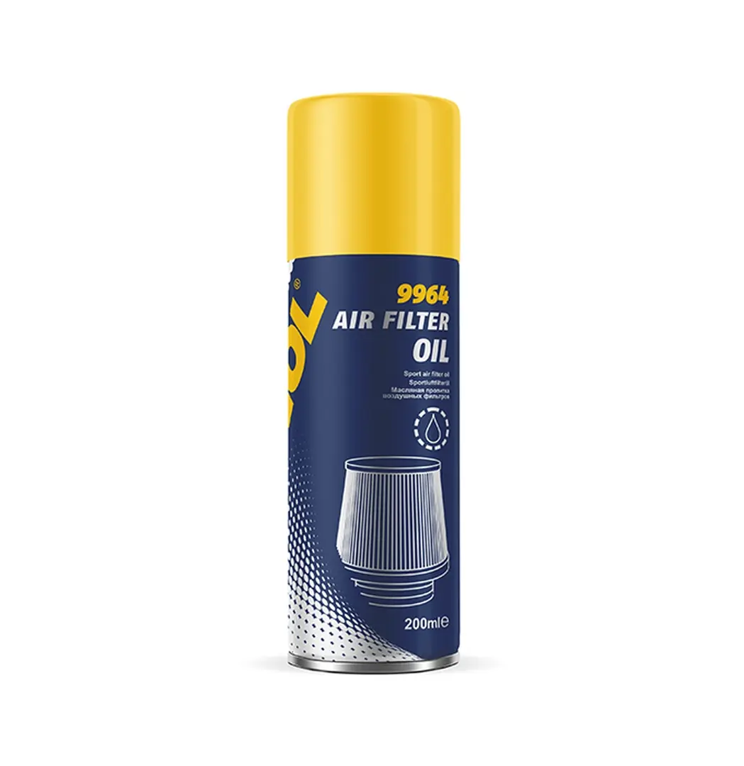 MANNOL AIR FILTER OIL - olej na impregnaci vzduchových filtrů ve spreji 200ML (9964) (24) ( )