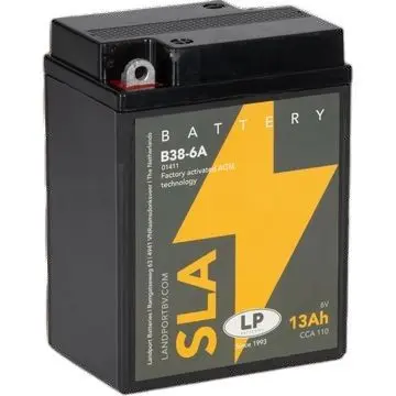LANDPORT akumulátor B38-6A SLA (MS B38-6A) 6V 13AH (CCN 110) 119X83X161 bezúdržbový - předplněný (10) (LANDPORT akumulátor B38-6A SLA (MS B38-6A) 6V)