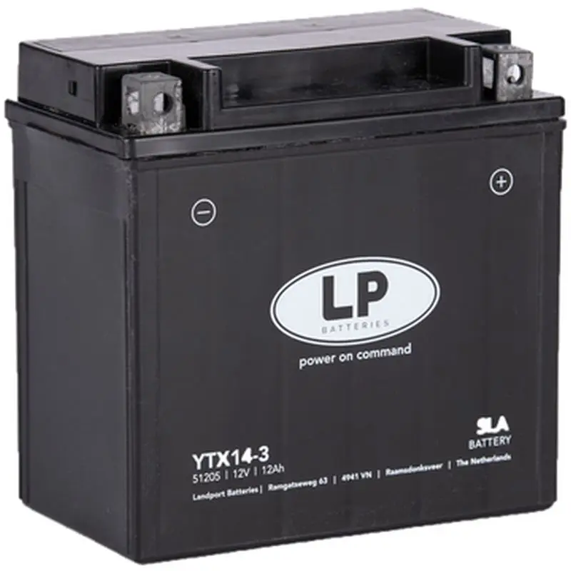 LANDPORT akumulátor YTX14-3 (MS LTX14-3) 12V 12AH (150X87X146mm) SLA bezúdržbový - zalitý (4) (LANDPORT akumulátor YTX14-3 (MS LTX14-3) 12V 12AH)