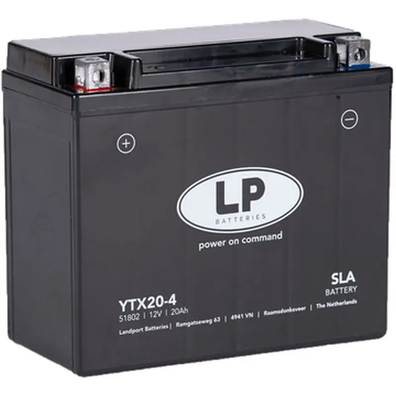 LANDPORT akumulátor YTX20-4 (MS LTX20-4) (YB18A/YTX20-BS) 12V 20AH (175X87X155mm) (310A) (SLA bezúdržbový - zalitý (4) (LANDPORT akumulátor YTX20-4)