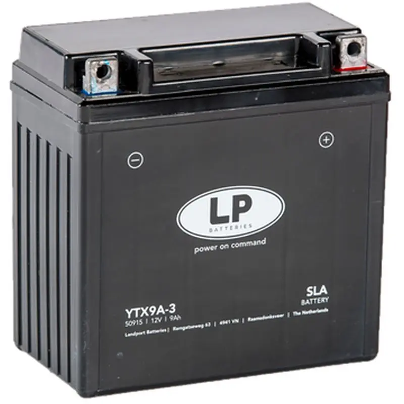 LANDPORT akumulátor YTX9A-3 (MS LTX9A-3) (YB9L-A2/B) 12V 9AH (135X75X138mm) (120A) SLA bezúdržbový - zalitý (6) (LANDPORT akumulátor YTX9A-3 (MS)