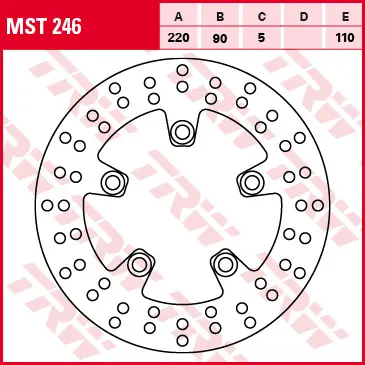 TRW ZF brzdový kotouč zadní SUZUKI GSXR 600 / 750 96-18, SV 650 03-10, GSXR 1000 01-16, SV 1000 03-08, TL 1000 97-01 (TRW ZF brzdový kotouč zadní)