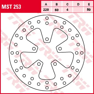 TRW ZF brzdový kotouč přední / zadní APRILIA SCARABEO 250 07-10, LEONARDO 250 99-04, SPORT CUBE 300 08-13 (TRW ZF brzdový kotouč přední / zadní)