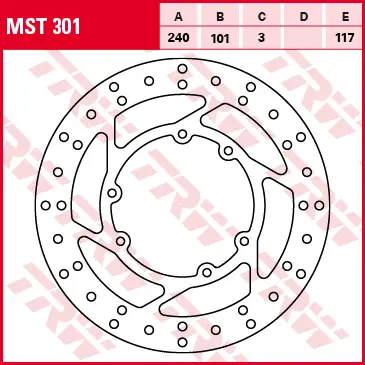 TRW ZF brzdový kotouč přední HONDA CR 125 / 250 95-07, CRF 250 / 450 R / X 04-17 (TRW ZF brzdový kotouč přední HONDA CR 125 / 250 95-07, CRF 250 /)