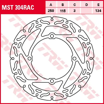 TRW ZF brzdový kotouč přední SUZUKI RMZ 250 07-09, RMZ 450 05- (TRW ZF brzdový kotouč přední SUZUKI RMZ 250 07-09, RMZ 450 05-)