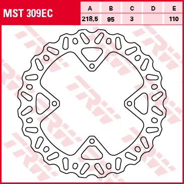TRW ZF brzdový kotouč přední KTM SX 85 03-11 ( )