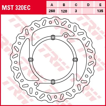 TRW ZF brzdový kotouč přední HUSQVARNA WR / CR / TE / TC 125 - 610 98-13 (TRW ZF brzdový kotouč přední HUSQVARNA WR / CR / TE / TC 125 - 610 98-13)