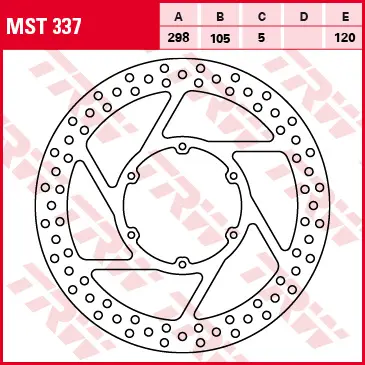 TRW MOTO brzdový kotouč APRILIA PEGASO 650, 125, 650IE (GARDA), 650 (STRADA), 600, 650 (TRAIL), 650IE 89-10, BMW F 650CS ABS (SCARV.), 800 GS (TRIPLE