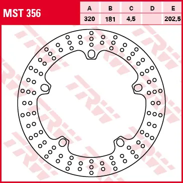 TRW ZF přední brzdový kotouč BMW F 800 / R / S / ST 08-17, S 1000 RR 19-, R 1200 S / RT / ST / RS / R 05-16, R 1200 R-NINE T / HP2 08-, K 1200 R 05-08