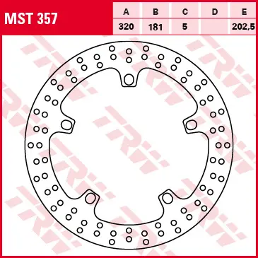 TRW ZF přední brzdový kotouč BMW F 800 GT 13-, S 1000 / R / RR / XR 09-, R 1100 S 99-05, R 1150 R / RS / RT 00-06, K 1200 LT / GT / S 99-09, K 1300 GT