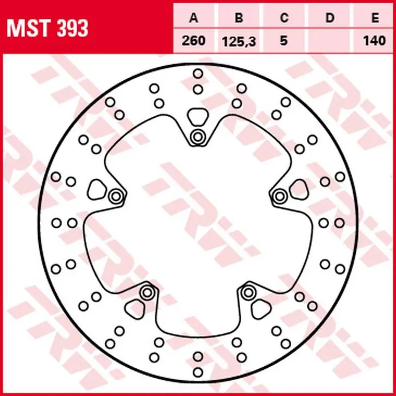 TRW ZF přední brzdový kotouč APRILIA SR 125/300 11-, GILERA NEXUS 250 06-08, NEXUS 125 07-15, NEXUS 300 08-14, NEXUS 500 04-15, PIAGGIO X7 125/250