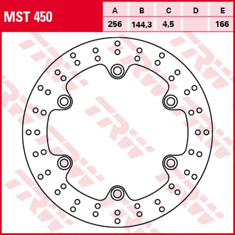TRW ZF přední brzdový kotouč HONDA NSS 125 FORZA 15-, SH 300 07-, (256X144X4,5mm) (TRW ZF přední brzdový kotouč HONDA NSS 125 FORZA 15-, SH 300 07-,)