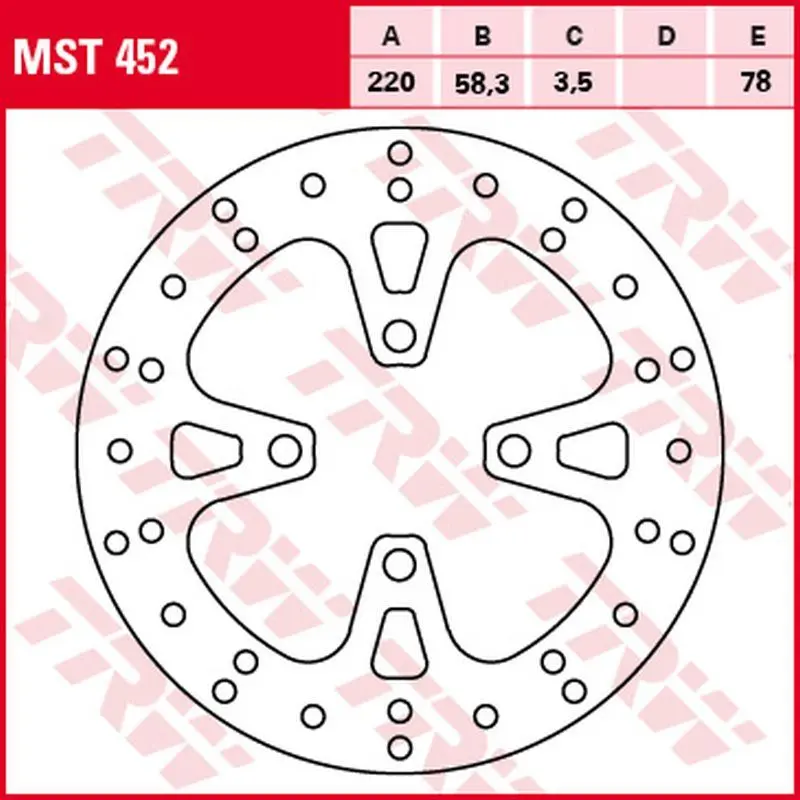 TRW ZF přední brzdový kotouč HONDA NSC 50 VISION 12-, AFS 110 12-, NSC 110 11-, SCV 125 LEAD 10-13, PCX 125 10-14, SH 125 14-, PCX 150 10-,