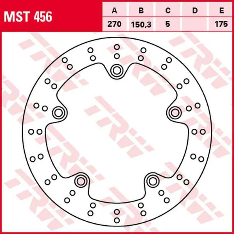 TRW ZF přední/zadní brzdový kotouč BMW C 600 SPORT 11-15, C 650GT 11-, C 650 SPORT 16-, (270X150X5mm) (TRW ZF přední/zadní brzdový kotouč BMW C 600)