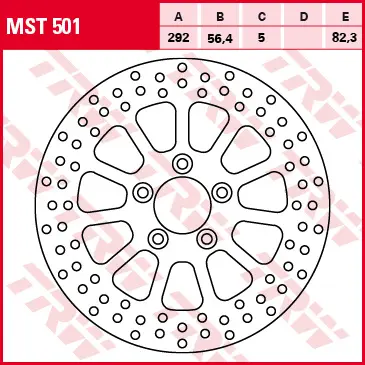 TRW ZF brzdový kotouč zadní HARLEY DAVIDSON 883 / 1200 / 1450 / 1584 / 1690 99-14 (TRW ZF brzdový kotouč zadní HARLEY DAVIDSON 883 / 1200 / 1450 /)