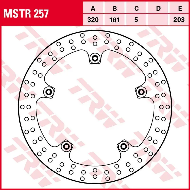 TRW MOTO brzdový kotouč BMW K 1300R, 1600GT, 1300S, 1600B, 1600GTL, 1300GT, 1300 S PACK HP 07-18 (TRW MOTO brzdový kotouč BMW K 1300R, 1600GT, 1300S,)