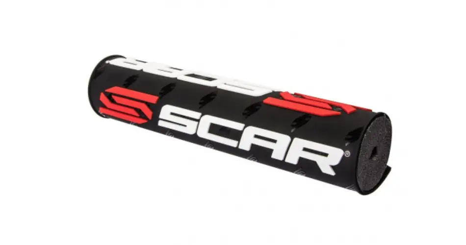 SCAR RACING pěnový chránič hrazdy řidítek (250mm) barva černá s logem SCAR ( )