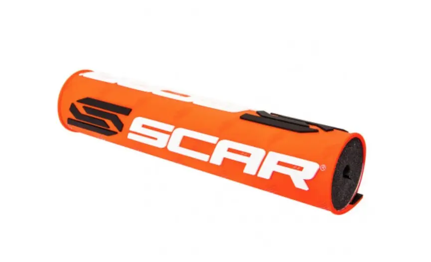 SCAR RACING pěnový chránič hrazdy řidítek (250mm) barva oranžová s logem SCAR ( )