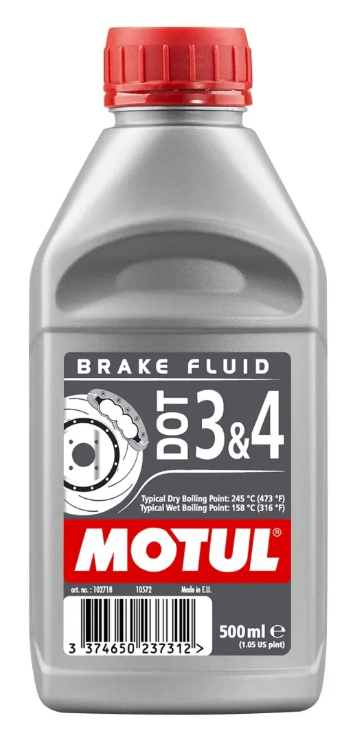 MOTUL brzdová kapalina DOT3 a DOT4 0,5L (syntetická) (MOTUL brzdová kapalina DOT3 a DOT4 0,5L (syntetická))