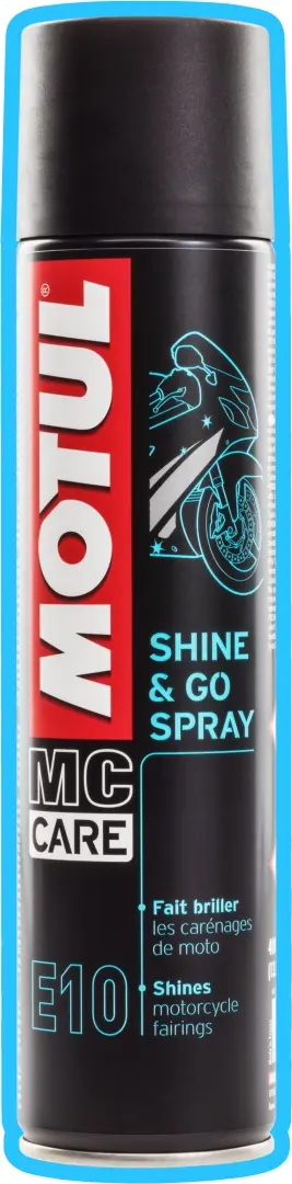 MOTUL E10 SHINE AND GO sprej 0,4L (čištění a ochrana laku) (MOTUL E10 SHINE AND GO sprej 0,4L (čištění a ochrana laku))