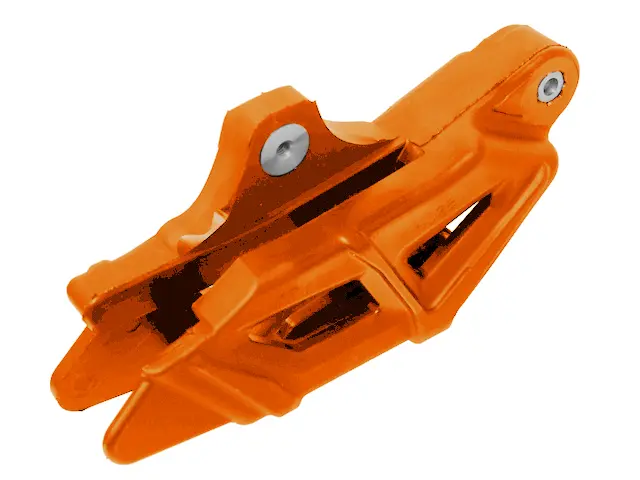 PSYCHIC vodítko řetězu KTM SX/SXF 11-22, EXC/EXCF 11-23 barva oranžová (KT04028127) (PSYCHIC vodítko řetězu KTM SX/SXF 11-22, EXC/EXCF 11-23 barva)