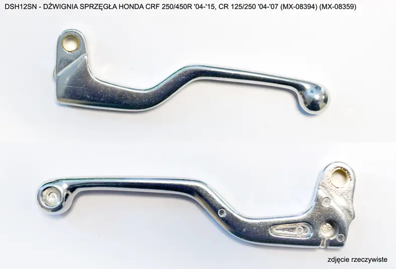 PSYCHIC spojková páka HONDA CRF 250 / 450 R 04-20, CR 125 / 250 04-07, CRF 250 X 04-19, CRF 450 X 05-18 barva stříbrná (MX-08359; DSH12SN) MC-08017