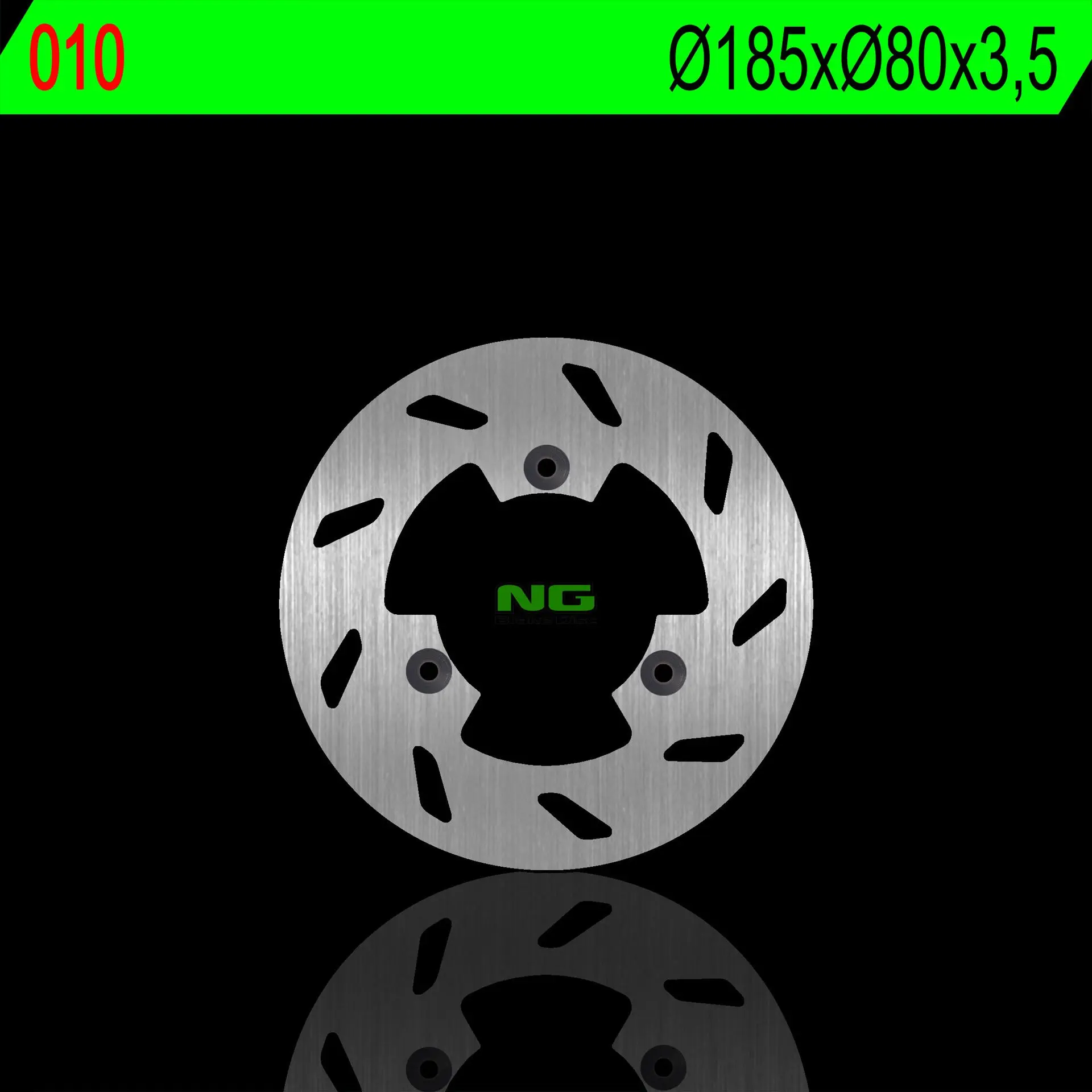 NG brzdový kotouč zadní RIEJU RJ 50 99-03, RIEJU RR 50 97-04 (185X80X3,5mm) (3X8,5mm) (NG brzdový kotouč zadní RIEJU RJ 50 99-03, RIEJU RR 50 97-04)