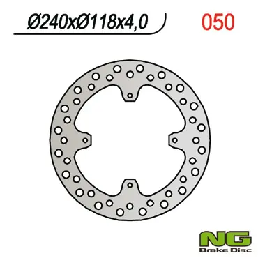NG přední brzdový kotouč HONDA XR 600R 85-90, CRF 230 03-20, XL 350R 84 (240X118X4) (NG přední brzdový kotouč HONDA XR 600R 85-90, CRF 230 03-20, XL)