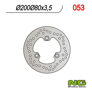 NG přední brzdový kotouč KAWASAKI QUAD KLF 220/300/400, KVF 300/400 (200X80X3,5) (NG přední brzdový kotouč KAWASAKI QUAD KLF 220/300/400, KVF 300/400)