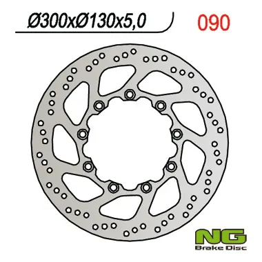 NG přední brzdový kotouč KAWASAKI KLE 500 91-03 (300x130x5) (9x10,5mm) ( )
