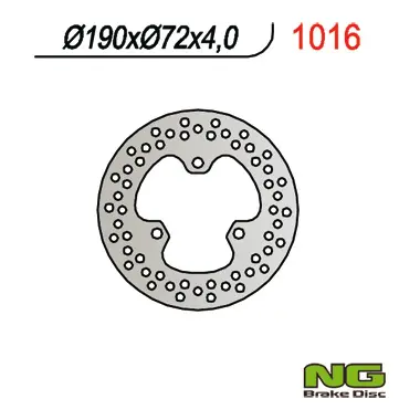 NG zadní brzdový kotouč HONDA TRX 250/450 05-06 (190x72x4) (NG zadní brzdový kotouč HONDA TRX 250/450 05-06 (190x72x4))