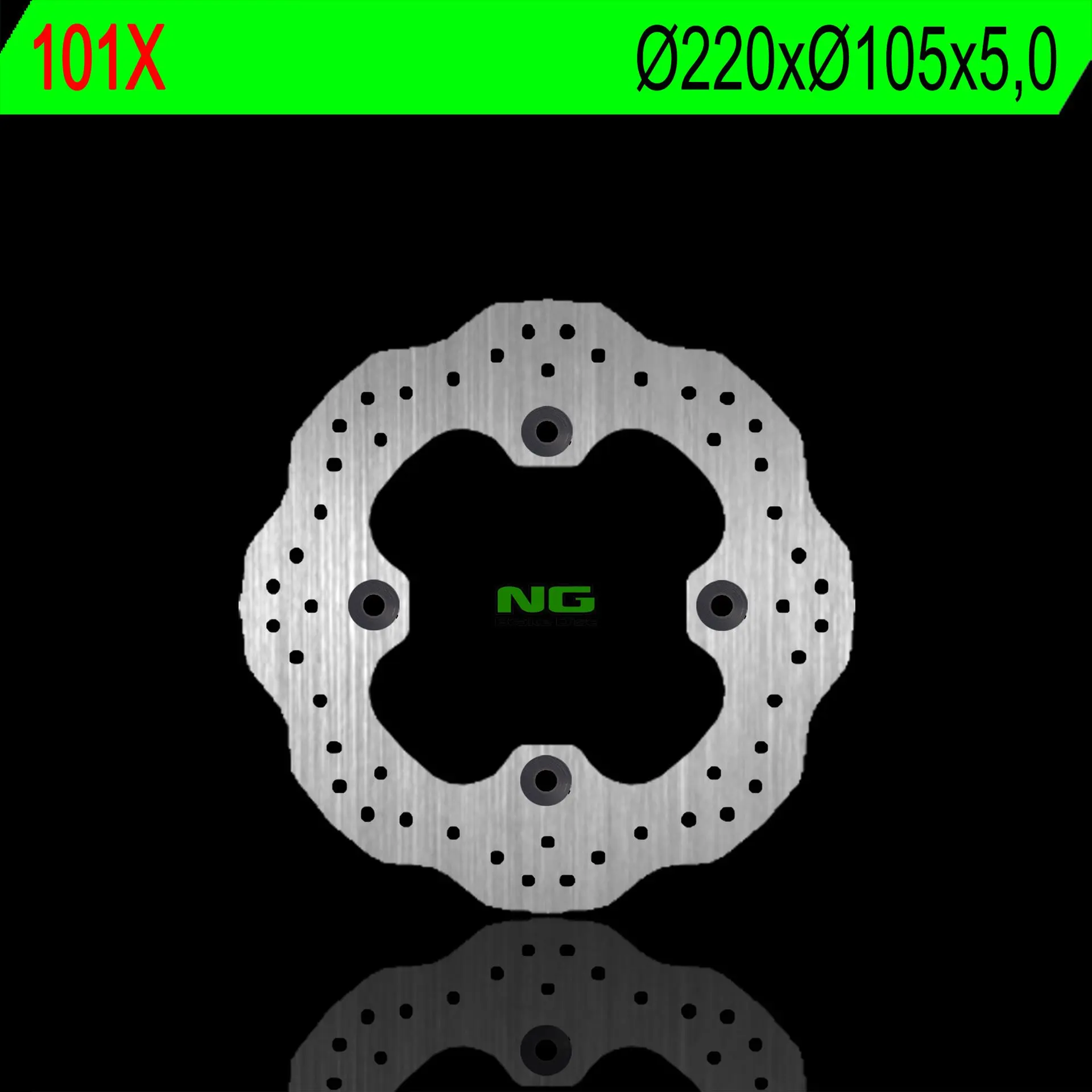NG zadní brzdový kotouč HONDA CBR 600F 91-06, CBR 900, VTR 1000, CBR 250/300R 13-16, CBR 600RR 03-17, CBR 1000RR 09-18 (220x105x5,0mm) WAVE (NG zadní)