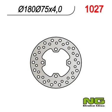 NG přední brzdový kotouč HONDA RINCON 680 EFI 06-12 (180x75x4) (NG přední brzdový kotouč HONDA RINCON 680 EFI 06-12 (180x75x4))