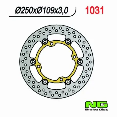 NG přední brzdový kotouč KAWASAKI KXF 250/450 03-14 (250x109x3) (4x9,5mm) plovoucí (NG přední brzdový kotouč KAWASAKI KXF 250/450 03-14 (250x109x3))