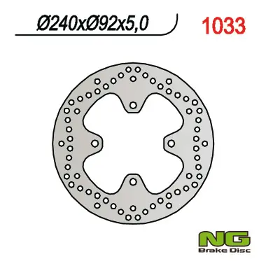 NG zadní brzdový kotouč YAMAHA X-MAX 125/250 05-09 (240x92x5) (4x10,5mm) (NG zadní brzdový kotouč YAMAHA X-MAX 125/250 05-09 (240x92x5) (4x10,5mm))