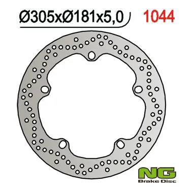 NG přední brzdový kotouč BMW R 850GS 99-07/1100GS 94-01/1150/1200GS 04-18, F750 GS 18-22, F850 GS 19-22, R1250GS 19-22, R1300GS 22 (305X181X4,8)