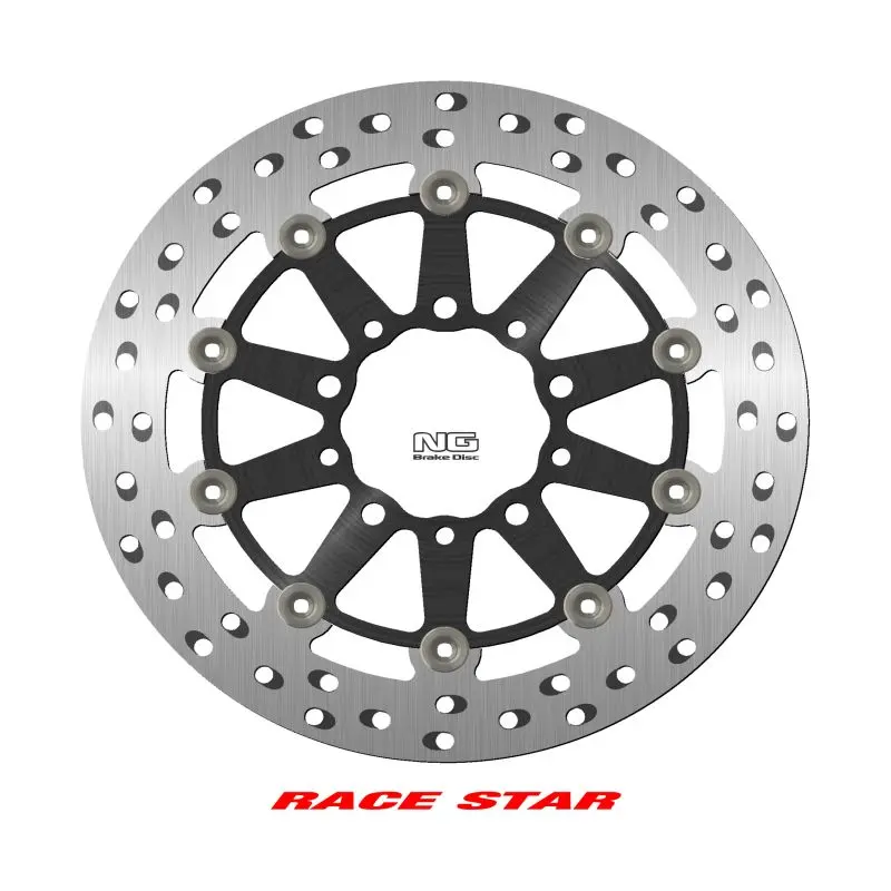 NG přední brzdový kotouč RACE STAR PREMIUM KAWASAKI ER 6N/F 05-17, ZX-6/ZX-6R 600 NINJA 05-18, ZX-6R 636 22, (298X80X5mm) (5X8,45/10,25mm) plovoucí