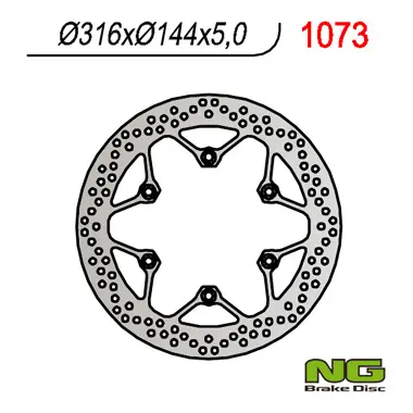 NG přední brzdový kotouč HONDA ST 1100 96-01 (316X144X5) VF750C 94-04, VT1100C 92-98, NTV 650 88-98 (NG přední brzdový kotouč HONDA ST 1100 96-01)
