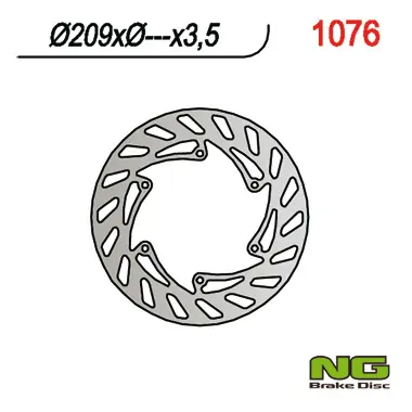 NG zadní brzdový kotouč CPI 50 SM/SX (209X-X3,5) (NG zadní brzdový kotouč CPI 50 SM/SX (209X-X3,5))
