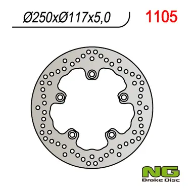 NG zadní brzdový kotouč SUZUKI AN 650 BURGMAN 04-11 (250X117X5) (NG zadní brzdový kotouč SUZUKI AN 650 BURGMAN 04-11 (250X117X5))