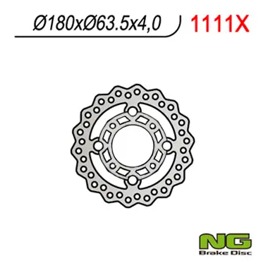NG přední brzdový kotouč KTM QUAD 450/505/525 (180X63,5X4) WAVE (NG přední brzdový kotouč KTM QUAD 450/505/525 (180X63,5X4) WAVE)