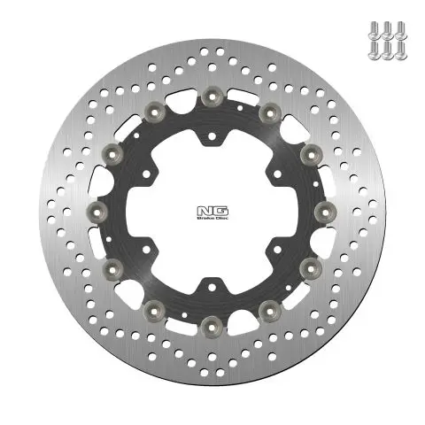 NG přední brzdový kotouč BMW K1100LT/RS 89-00, R1100GS/R 93-94, R1100R/RT/RS 92-01 (305X118X5mm) (6X9,0mm) plovoucí (prostředek hliníkový) (NG přední)